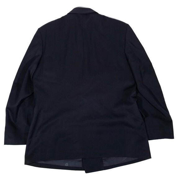 Vintage Pierre Balmain Navy 100% Wool Double Breasted Blazer Suit Jacket Mens 43 - Picture 4 of 6
